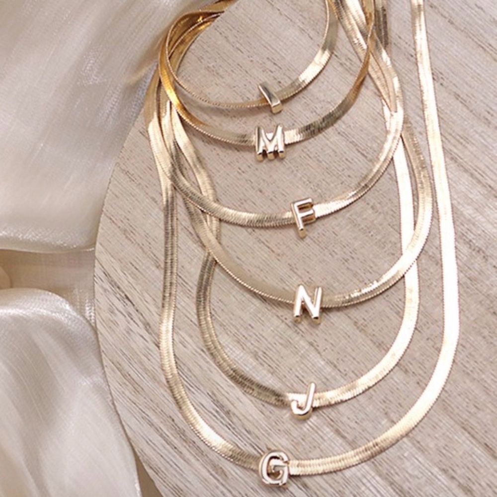 Elegant Gold Initial Necklace